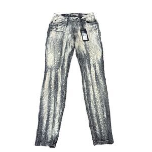 NWT GUESS MID-RISE CURVE X JEANS WITH PYTHON PRINT Size 27 $158